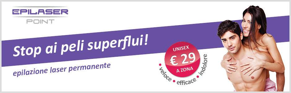 Epilaser Point è il centro di epilazione permanente che utilizza le apparecchiature laser a diodo di ultima generazione, applicando la tariffa unisex di € 29 a zona